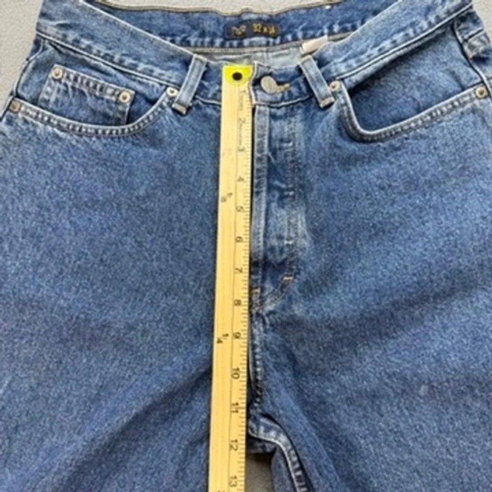 VTG J.Crew Straight Leg Denim Jeans 32x34 (FIT 29x33) Blue Made in USA Workwear